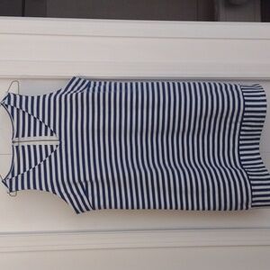 Sleeveless striped dress Ptp 23"